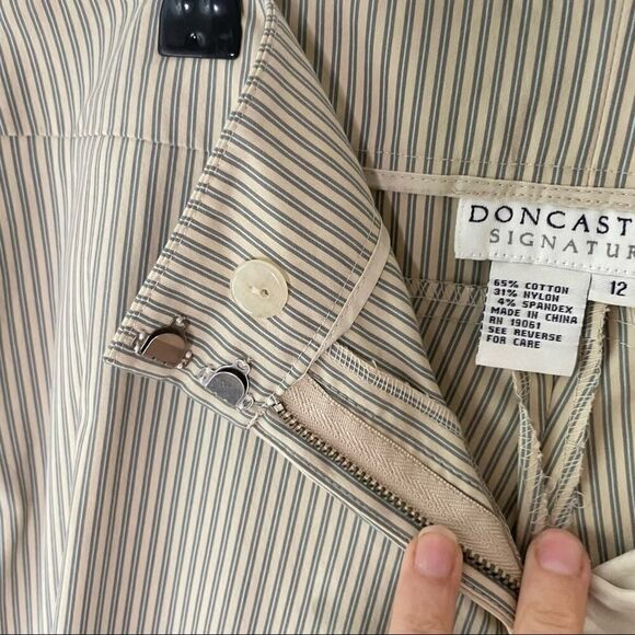 NWT Doncaster Signature Pinstriped Trouser Pants sz. 12 #AJ - Picture 8 of 10
